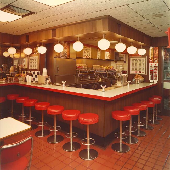 Vintage fast food