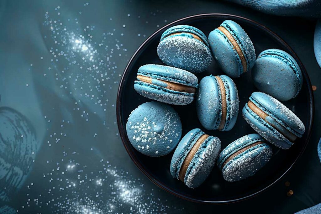Venus Blue Macarons - Maison Marmite