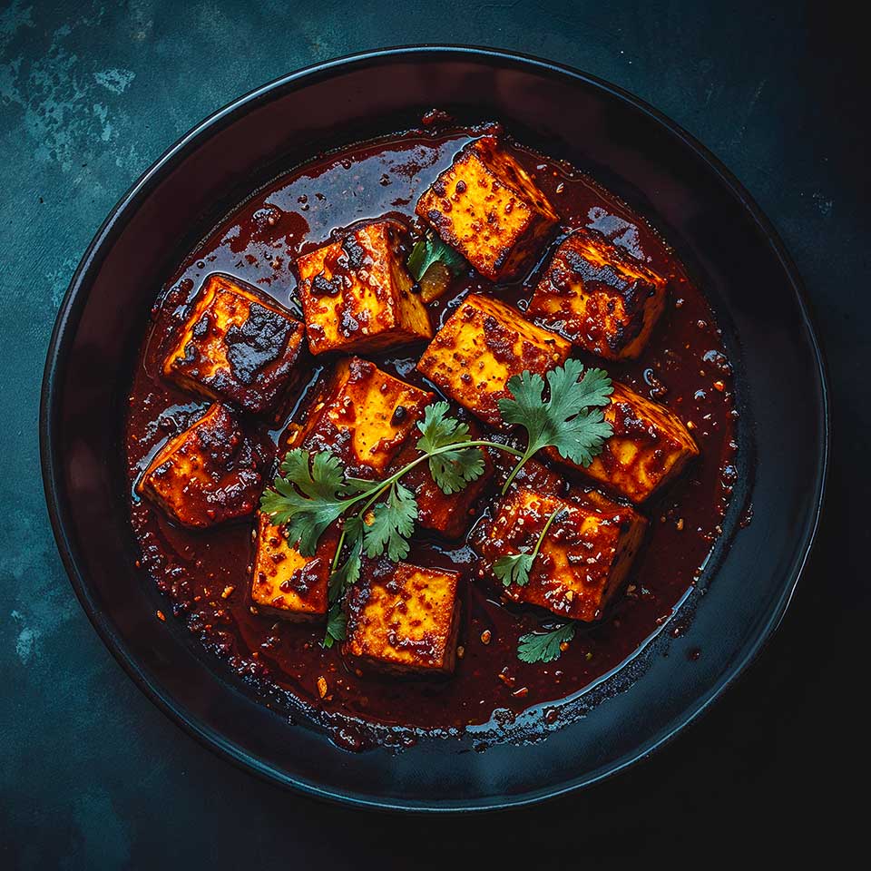 Crispy Tofu with Red Chili and Chili Oil - Maison Marmite