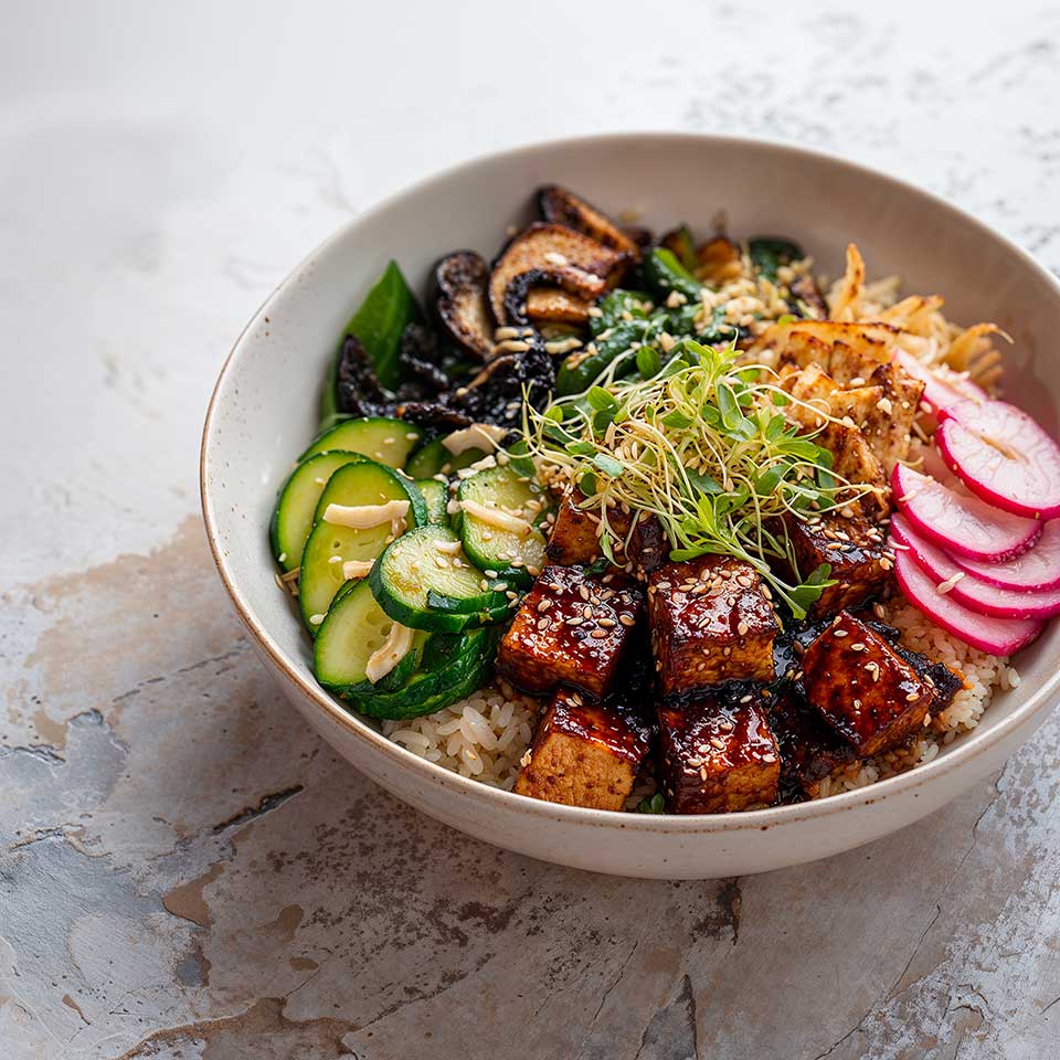 Teriyaki Tofu Bowl - Maison Marmite